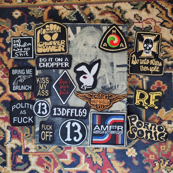 Rare "Chopper Power" Embroidered Patch Badge Blac… - image 6