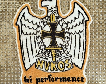 Rare embroidered patch "Hi performance" embroidered