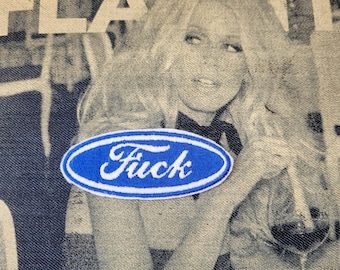 Rare embroidered patch "F... in Ford logo"