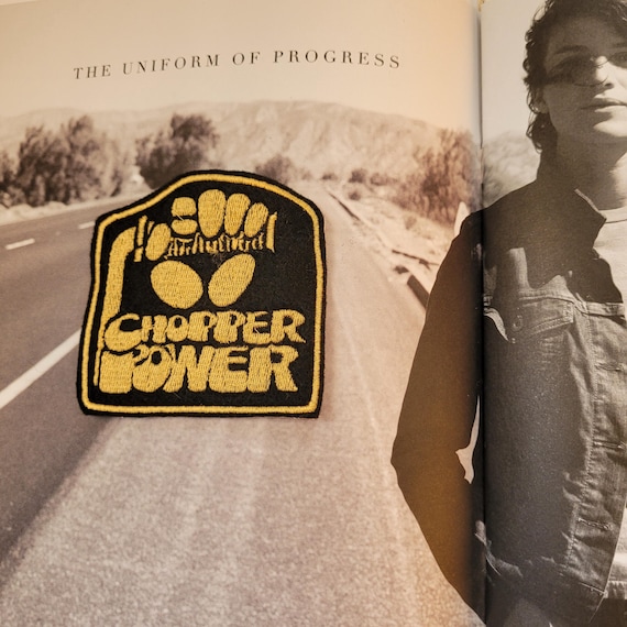 Rare "Chopper Power" Embroidered Patch Badge Blac… - image 4