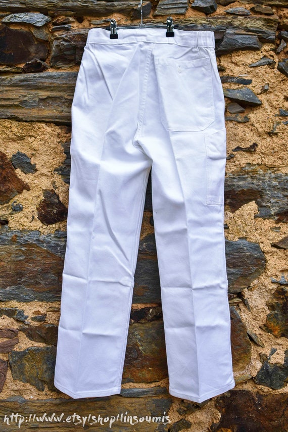 1960 french workwear used pant - image 2