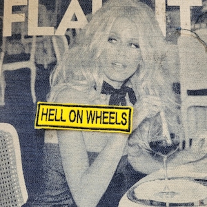 Parche bordado raro "Hell on Wheels"