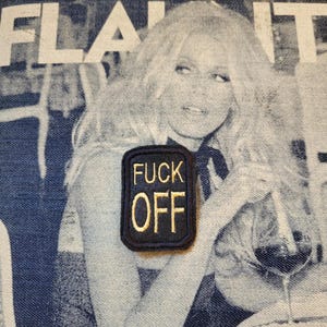 Rare embroidered patch "Fuck off"