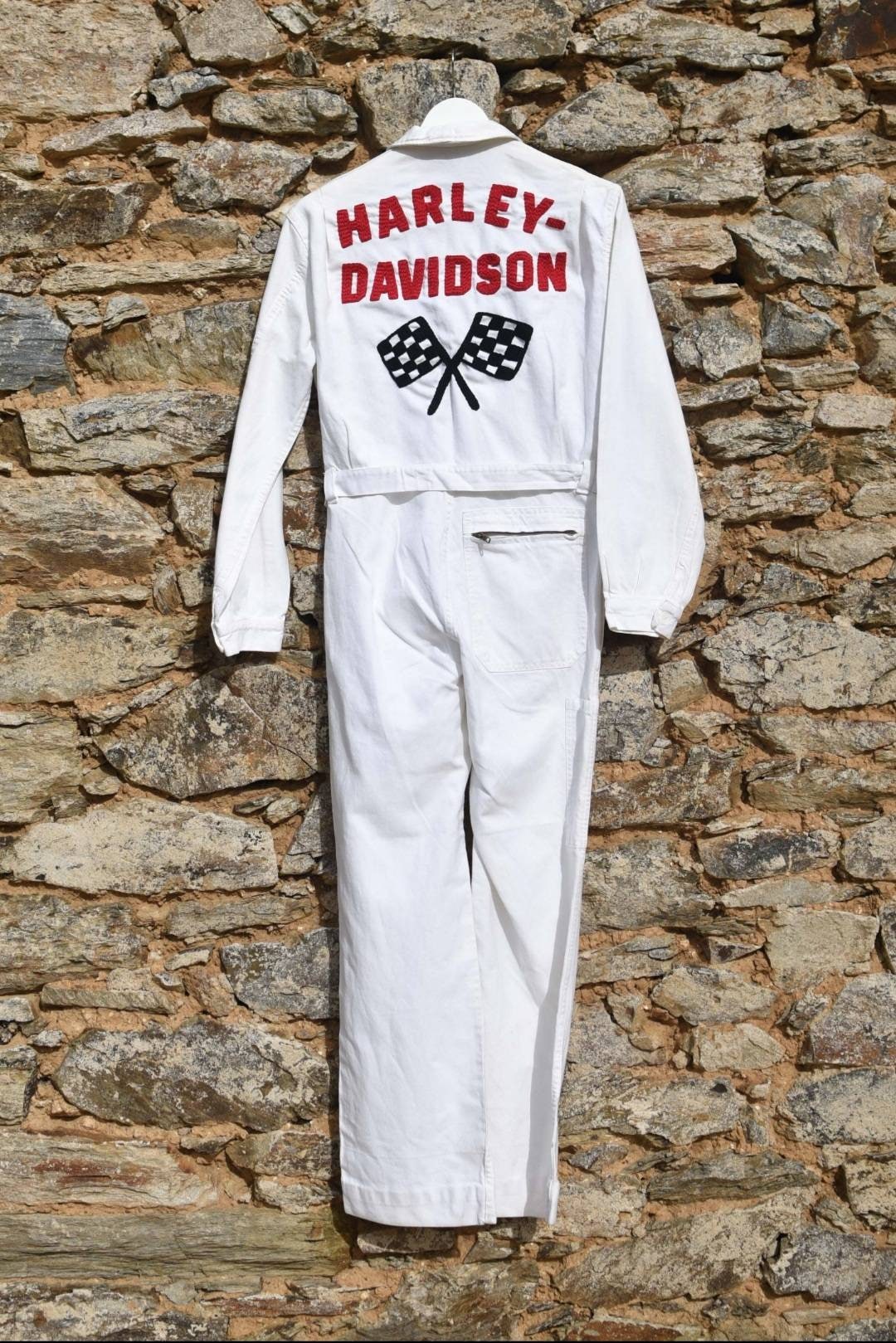 50 s Harley Hand Embroidered Jumpsuit Etsy