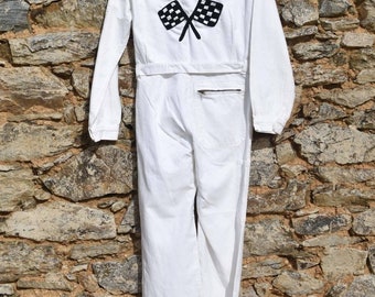 50&#39;s Harley Hand Embroidered Jumpsuit