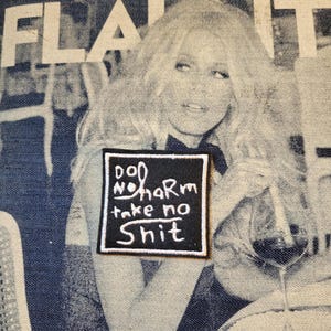 Rare embroidered patch "Do no harm"