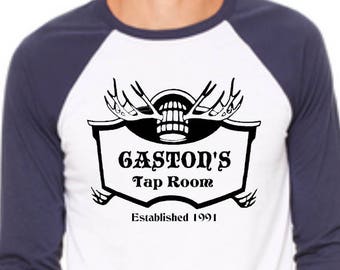 Gastons Tap Room Shirt Beauty and the Beast Shirt Gaston Shirt Disney Baseball Shirt Disneyland Shirt Disney World Shirt