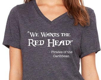 we want the redhead shirt