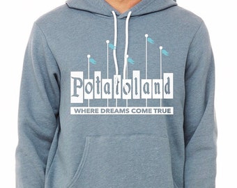 Unisex Disney Hoodie Potatoland Hoodie Disneyland Hoodie Disney World Sweatshirt shirt Magic Kingdom Hoodie