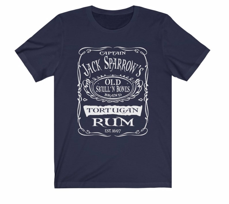 Disney Shirts Mens Captain Jack Sparrows Tortuga Rum Pirates of the Caribbean shirt Disneyland Shirt Disney World Shirt Disney Cruise Shirt Navy