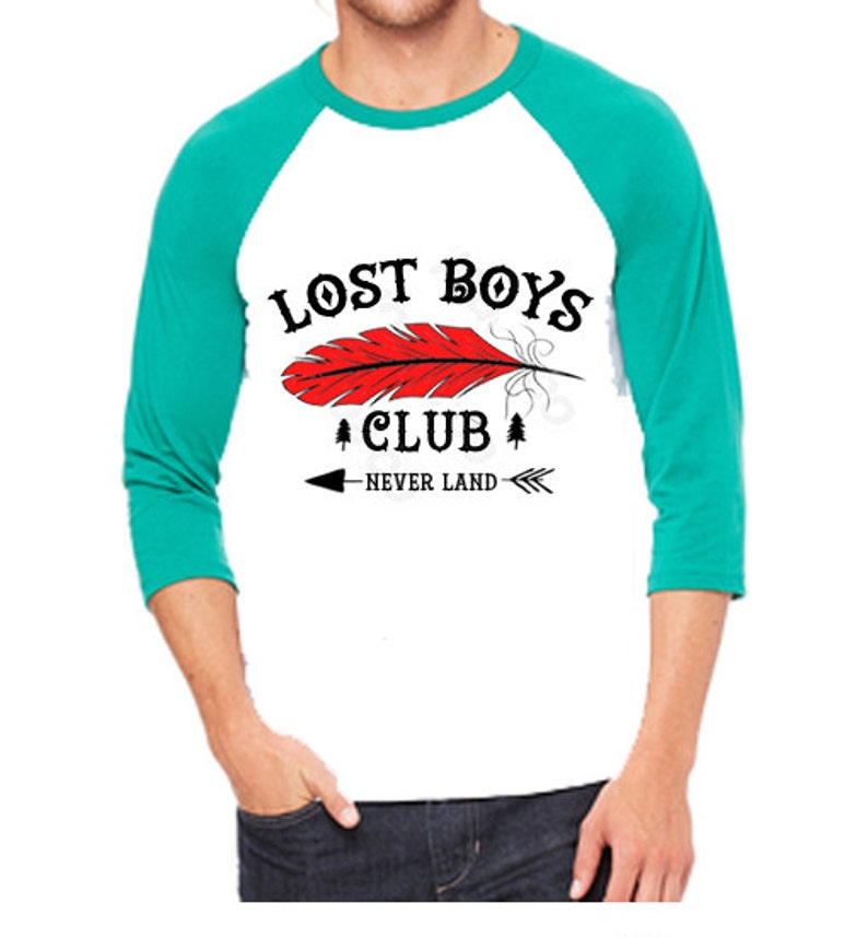 Disney Baseball Tee Raglan Tee Lost Boys Club Shirt Disneyland Etsy