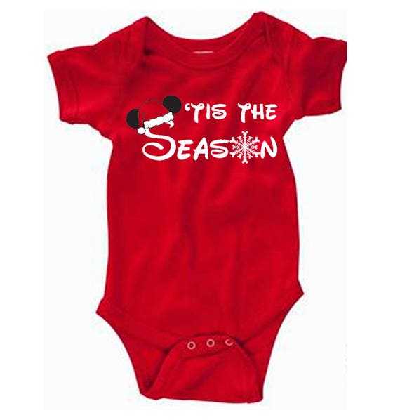 Baby Disney Shirt Disney Christmas Shirt 'tis the Season Etsy