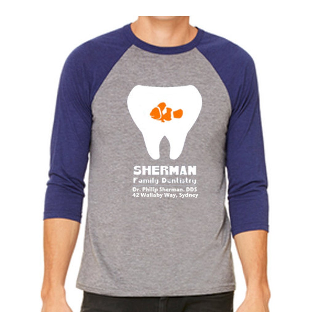 Disney Baseball Tee Raglan Shirt Finding Nemo Shirt Sherman Family