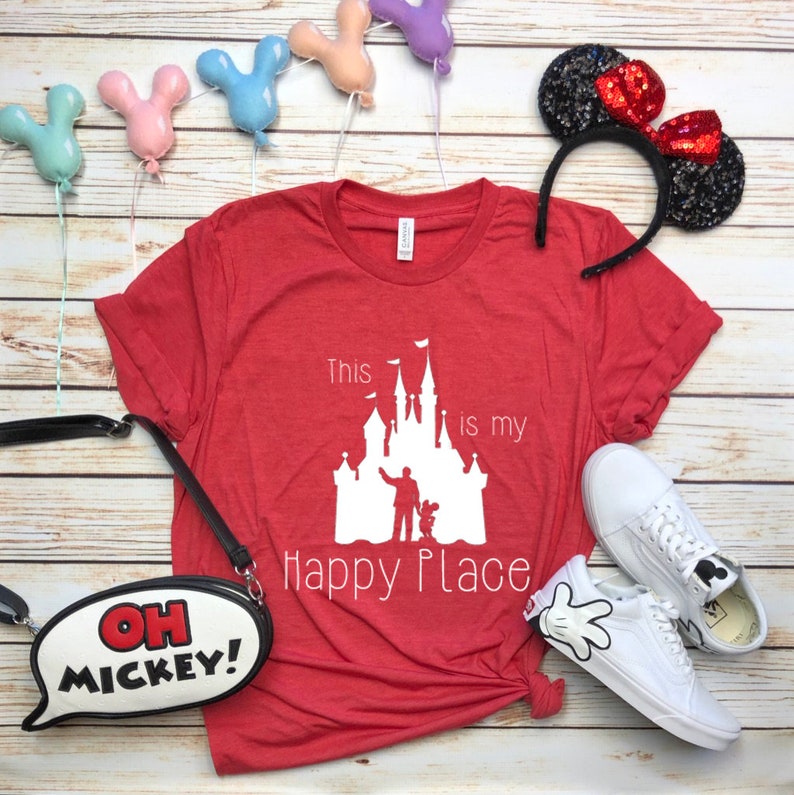 Disney Shirts This is My Happy Place Disney Shirt Disneyland Etsy