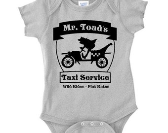 Disney Baby Shirt Mr Toad's Wild Ride Shirt Mr Toad's taxi Service Shirt Disneyland Shirt Disney World Shirt  Magic Kingdom Shirt
