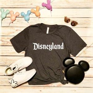 Disney Shirts Mens Disneyland Shirt Disneyland Shirt Disney World Shirt Disney Shirt Dark Grey Heather