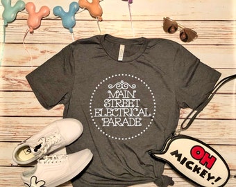 Disney Shirts Mens Main Street Electrical Parade Shirt disney shirt disneyland Shirt Disney World Shirt Magic Kingdom Shirt