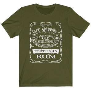 Disney Shirts Mens Captain Jack Sparrows Tortuga Rum Pirates of the Caribbean shirt Disneyland Shirt Disney World Shirt Disney Cruise Shirt Olive