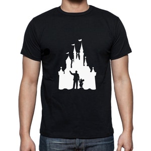 Disney Shirts Disney World Castle Walt and Mickey Mouse Tee Disneyland Shirt Disney World Shirt