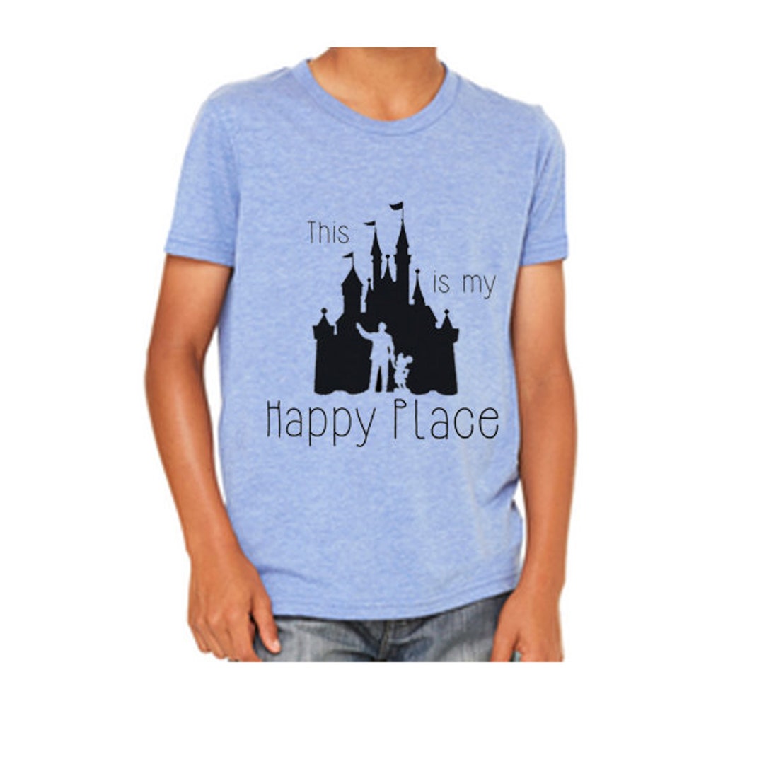 Youth Tee This is My Happy Place Shirt Disneyland Shirt Disney World