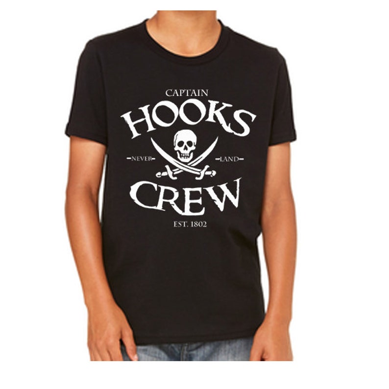 Disney Youth Tee Captain Hooks Crew Shirt Peter Pan Shirt Etsy