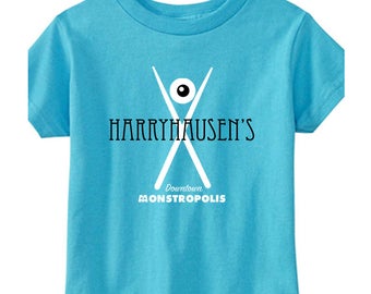 Camisetas Disney para niños pequeños Harryhausens Monsters Inc Camisas de Disneyland Camisas de Disney World Camisas de Magic Kingdom