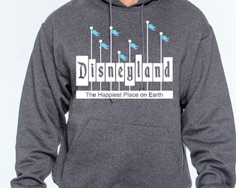 Unisex Hoodie Disney Hoodie Retro Disneyland Sign Disneyland Hoodie Disney World Sweatshirt shirt Magic Kingdom Hoodie