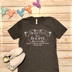 Disney Shirts Pinocchio Shirt Geppetto&#39;s Toy Shoppe Shirt  Disneyland Shirt Disney World Shirt Disney Cruise Shirt