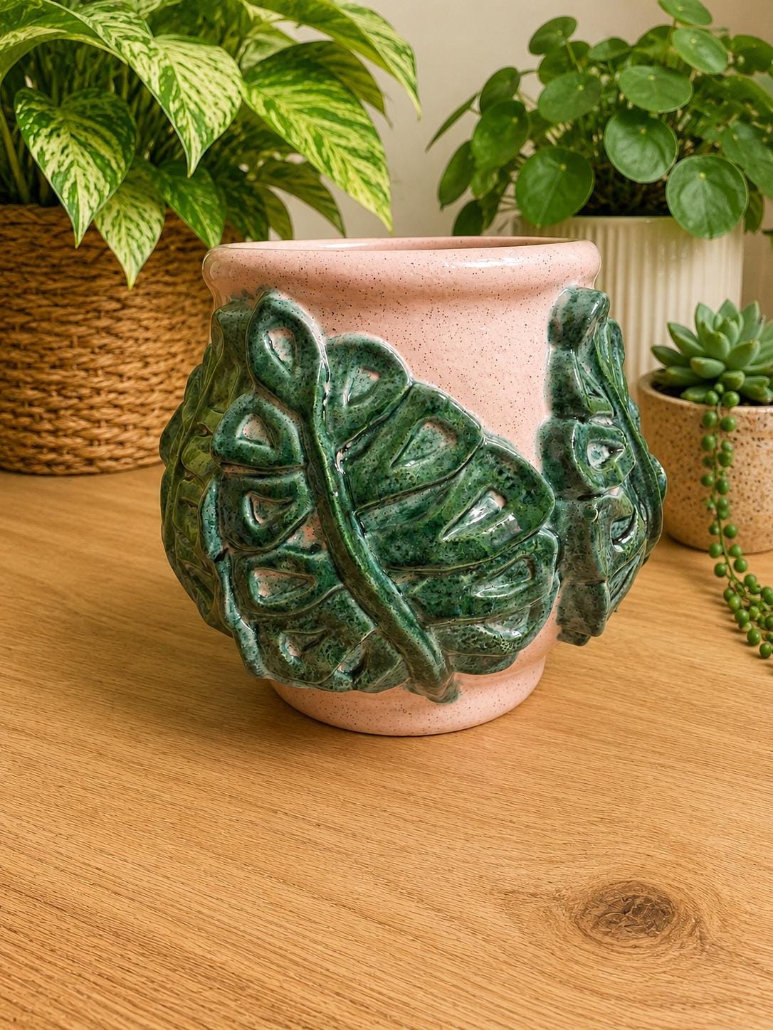 Large Monstera Planter Pot - Etsy