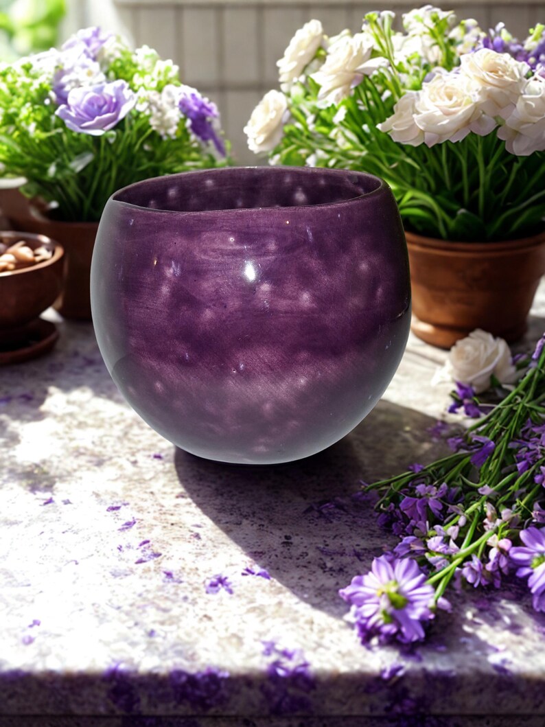 Handmade Ceramic Planter: Colorful Patio & Home Decor, Plant Lover Gift, Houseplant, Herb, African Violet, Flowerpot, Multi Color Royal Fantasy