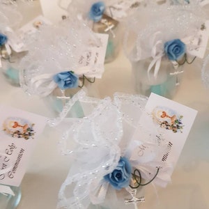 First holy communion, confirmation, christening, baptism, Bomboniere, favours, guest gift, table decorations, religion, religious favours