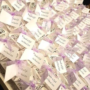 Elegant Wedding Favours: Unique Personalised Laser Cut Favour Boxes