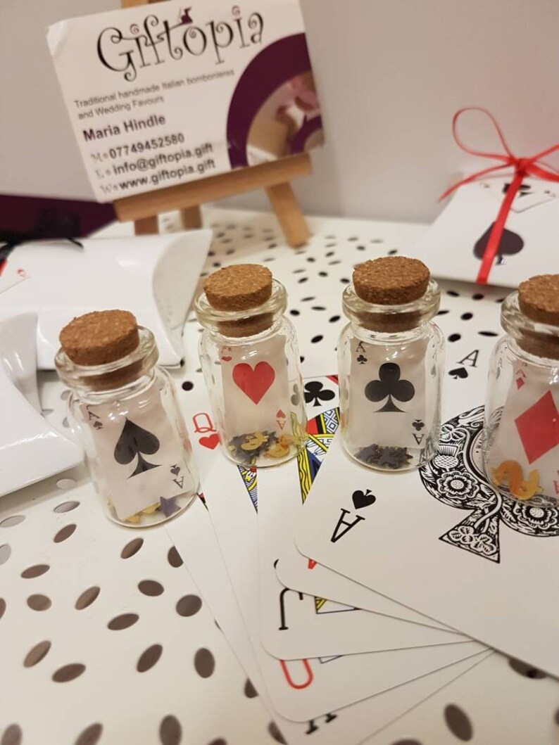 Party Favours Wedding Favours Poker Casino Alice In Etsy