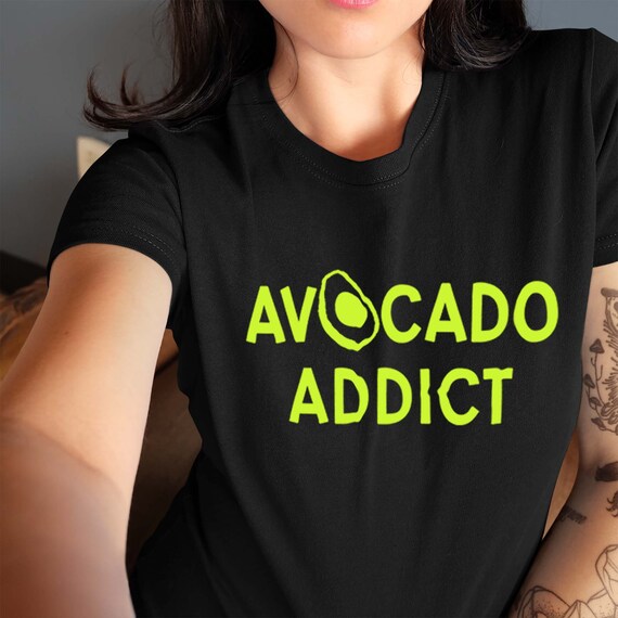 Avocado Shirt Avocado Addict Tshirt Tumblr Graphic Tee Women - Etsy