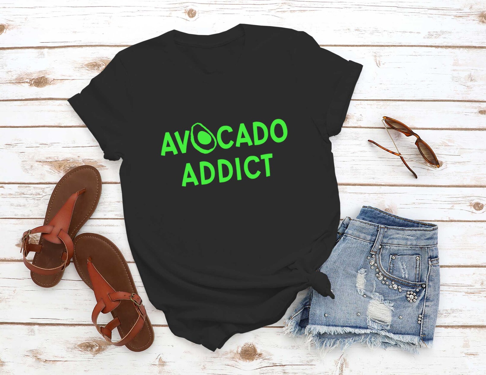 Avocado Shirt Avocado Addict Tshirt Tumblr Graphic Tee Women - Etsy