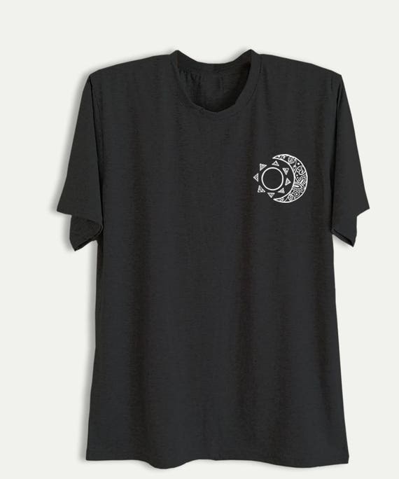 sun moon stars tumblr pocket tee shirt boho tshirt womens mens etsy tumblr christmas list