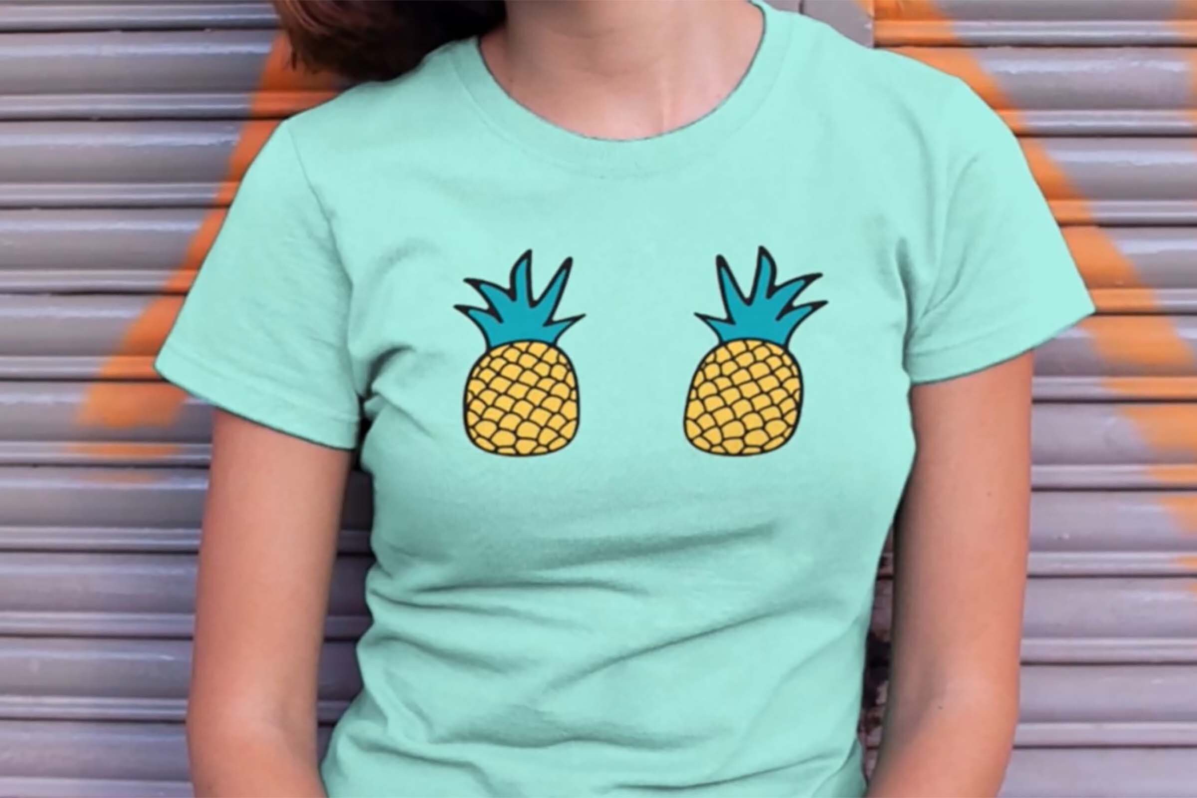 Pineapple Tshirt Women Pineapple 