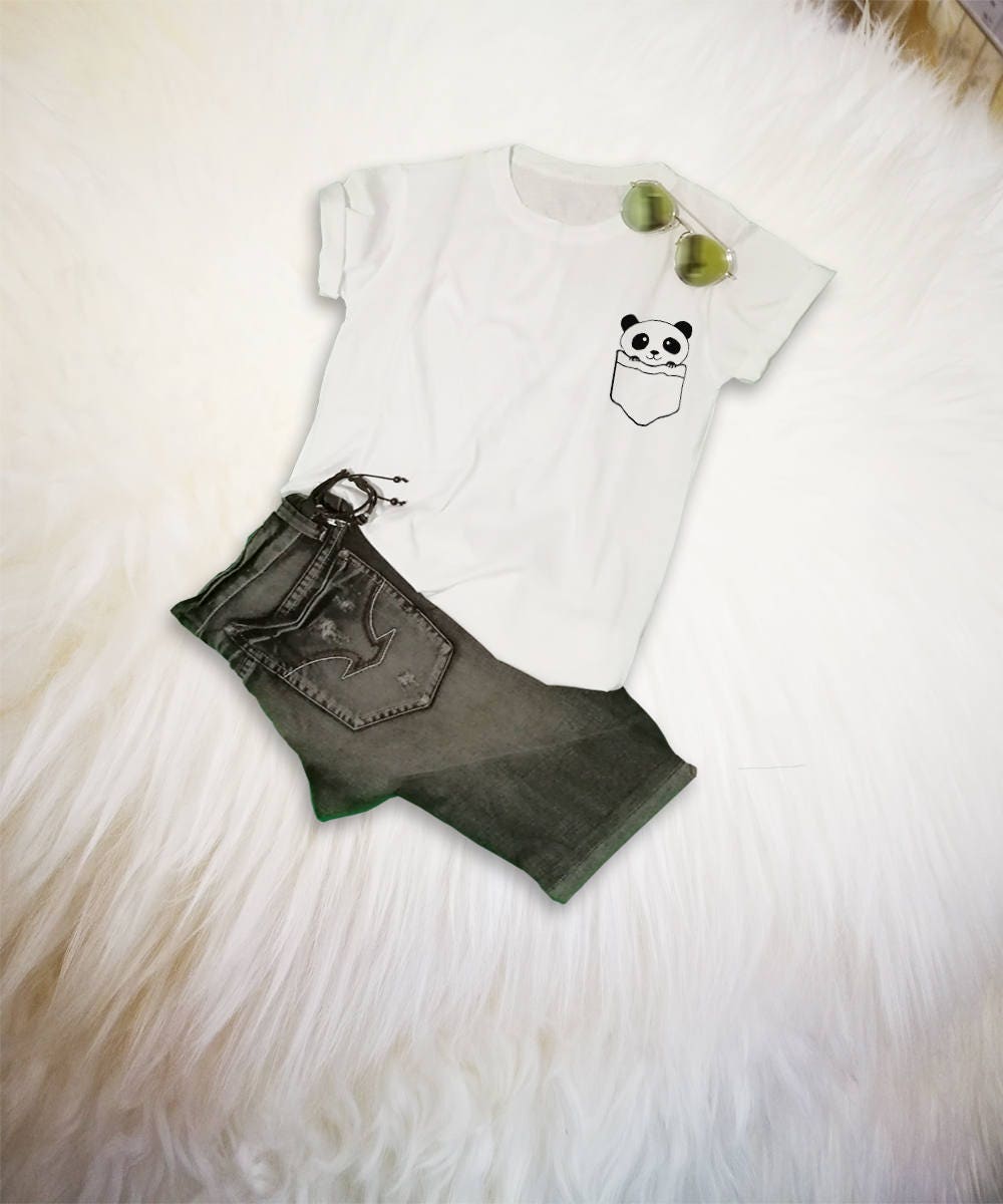 Panda chemise ours Tee Shirts de poche pour les adolescents mignon Animal T Shirt Panda T Shirt ours amoureux cadeau vêtements Panda chemise ours poche Tee Shirts de poche ours pour les adolescents mignon Animal T Shirt Panda T Shirt ours amoureux cadeau vêtements f4c66b