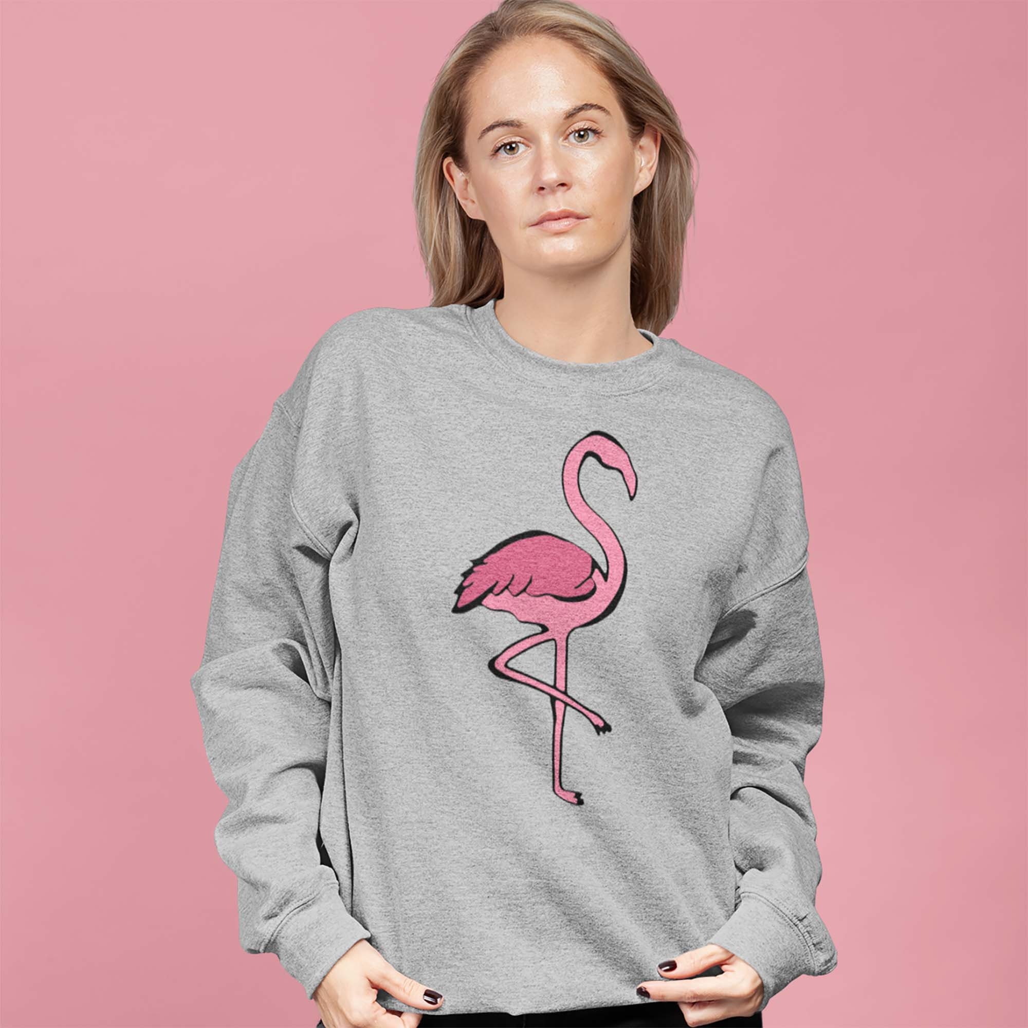 pink flamingo sweater
