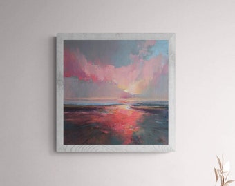 Fresh Perspectives 5 - Colorful sunset, Fine art print, Wall art, Home decor, Poster, Contemporary art, Sunset painting print, Home gift