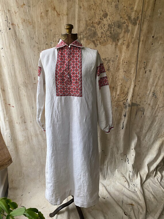 Gorgeous 19th Century Homespun, Hand-sewn Ukrainia