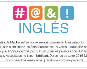 Tarjeta de Mal Pal - Inglés (sólo archivo digital)