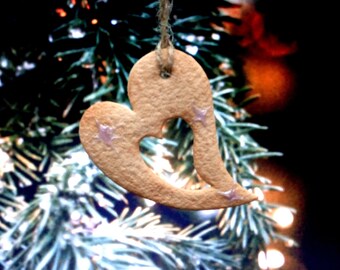 Plätzchen Herz, Christbaumschmuck aus FIMO®, Unikat