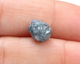 OOAK 3.70Cts / 8.82x6.77x7.14mm Blue Diamond, Raw Diamond, Rough Diamond, Uncut Diamond, Loose Diamond,  1 Piece Z72
