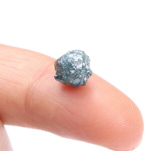OOAK 2.98Cts / 8.09x7.60x6.65mm Blue Diamond, Raw Diamond, Rough Diamond, Uncut Diamond, Loose Diamond,  1 Piece Z70