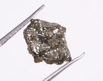 5.76 Ct / Diamante en bruto natural / Diamante gris suelto / Diamante gris en bruto / Diamante en bruto / Diamante suelto en bruto grisáceo / Para anillo / D24