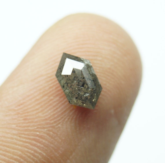 0.87Cts / 7.25x4.21x2.70mm gris clair Salt & Pepper hexagone hexagone hexagone allongé Rose Cut Diamond vrac Cabochon, naturel facettes Diamond Rose Cut, PJ459 5ecde4 0.87Cts / 7.25x4.21x2.70mm gris clair Salt & Pepper hexagone hexagone hexagone allongé Rose Cut Diamond vrac Cabochon, naturel facettes Diamond Rose Cut, PJ459 5ecde4