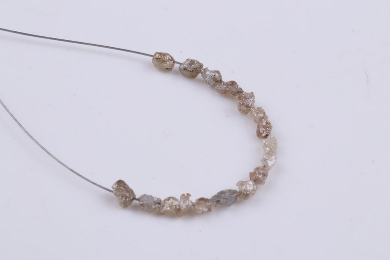 Raw Diamonds For Jewelry Use Natural Uncut Loose Diamond 1 Carat Tiny 3mm To 4mm Raw Diamond Rough Brown Diamond Oval Tumbles Beads