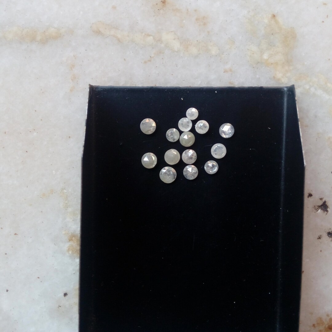55 ON SALE 3mm White Rose Cut Diamond Loose Rose Cut Etsy