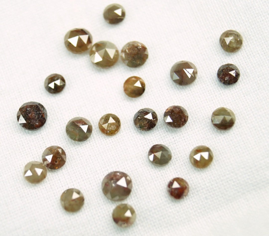 ON SALE 50 Rose Cut Diamond Loose Rough Diamond Rose Cut Etsy